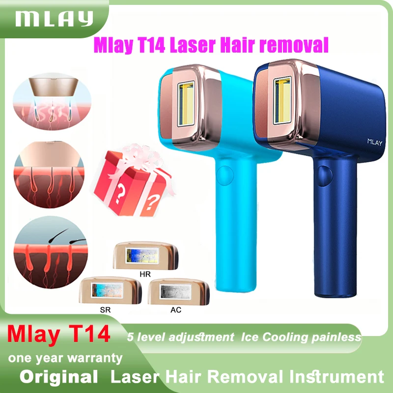 MLAY T14 Laser Hair Removal IPL Laser Epilator ICE Cold 500000 Flashes Home Appliance use For Women Men Body Depilador a laser