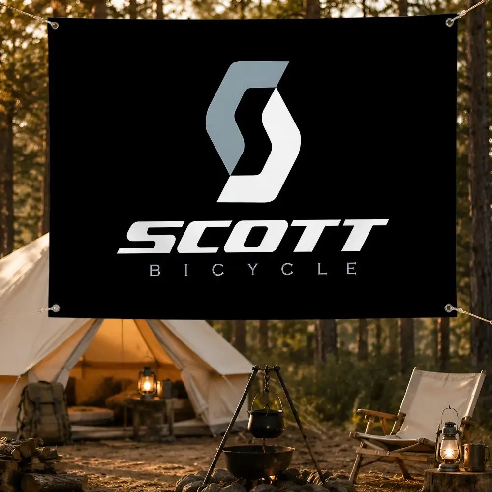 Garden Lawn Scotts Flags Fan support, home, dormitory, wall decoration, outdoor camping, party banners, gifts