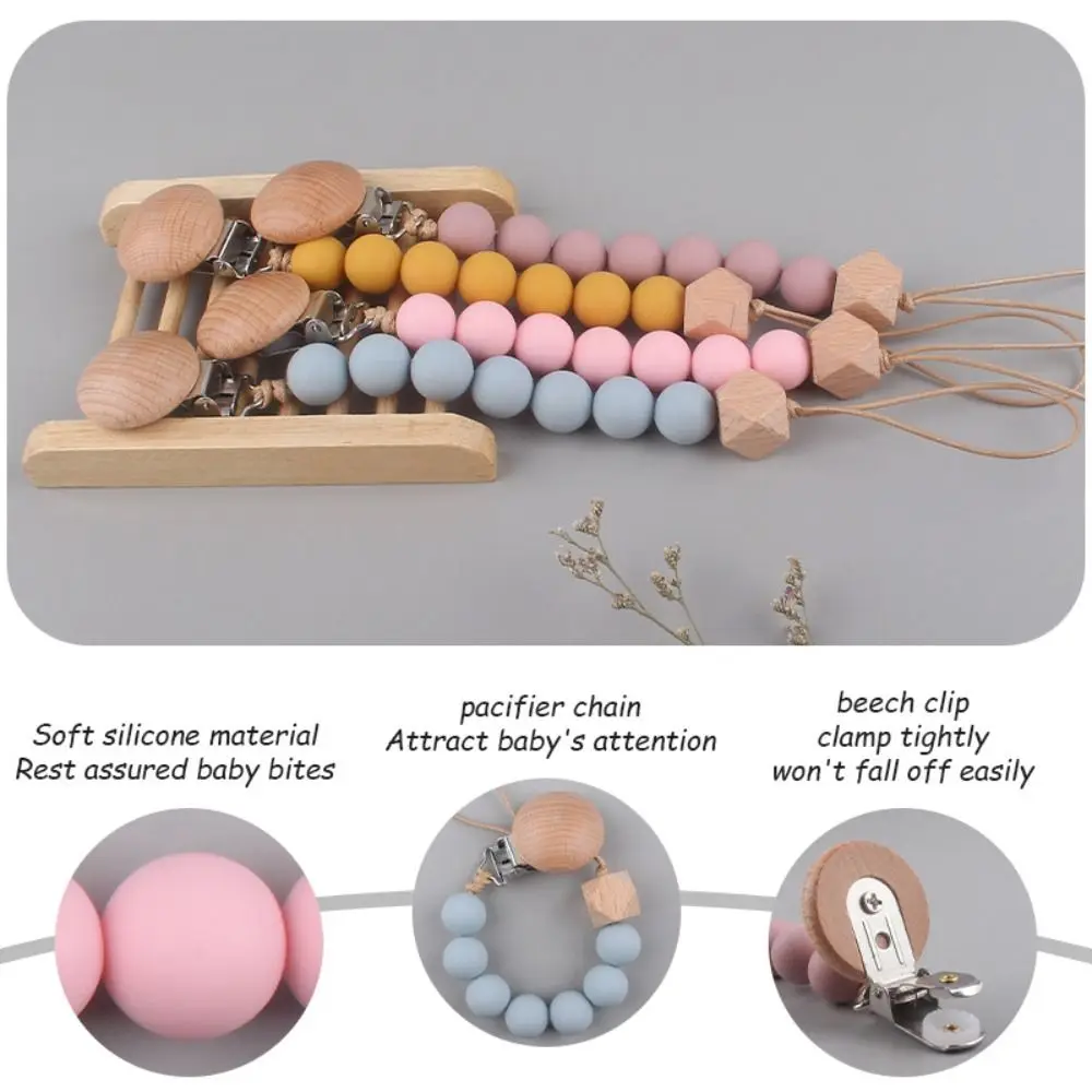 مهديء حامل الخشب طفل الحلمة حامل كليب الدمية كليب الطفل هوة سلسلة هوة حامل مقاطع الطفل عضاضة اللعب الأشرطة