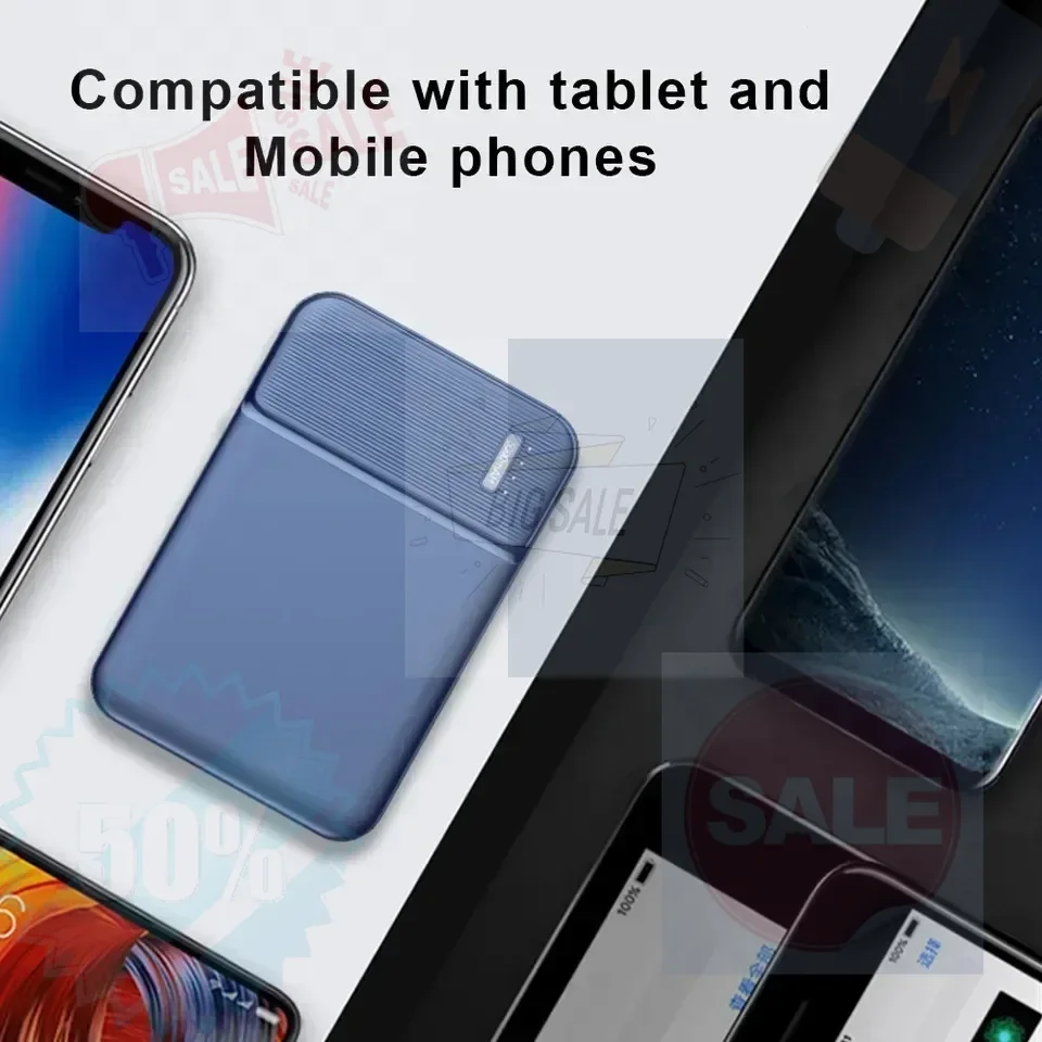 

2024 New Power Bank Mobile Power Bank with Large Capacity of 5000mAh Compact and Portable Printable Logo Power Bank