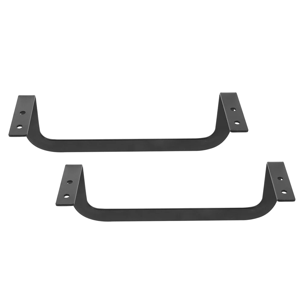 2 Pcs Bed Padding Holder Non-slip Mattress Gripper For Frame Metal Retainer Bar Iron Fasteners Bedstead Stopper Rack Black