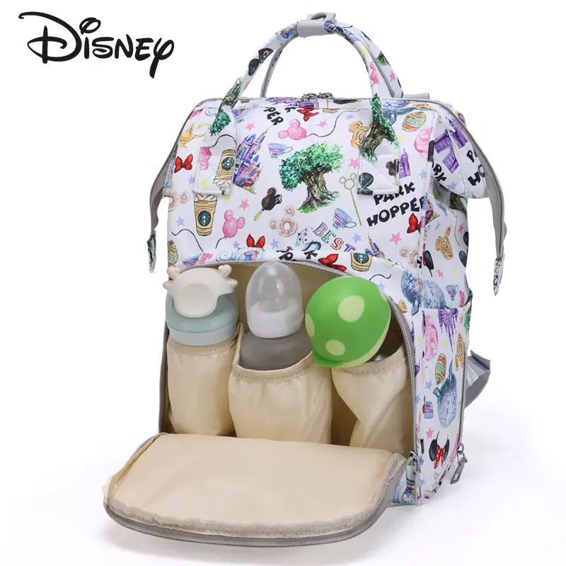 

Disney Mickey 2023 Fashion Mommy Bag Cartoon Large Capacity Baby Goods Outgoing Storage Bag Lightweight Multifunctional Backpack