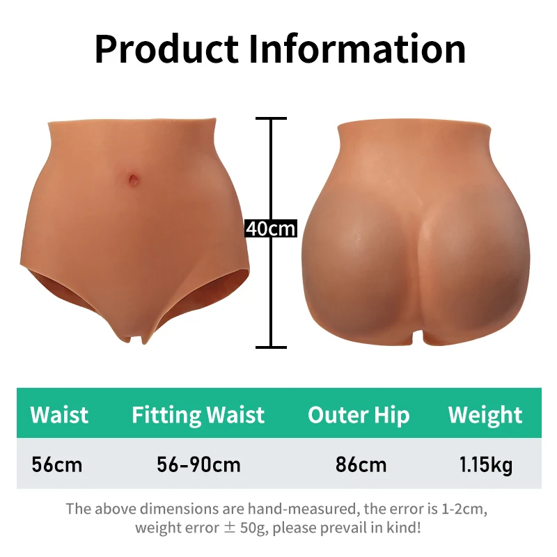 Silicone High Waist Realistic ElasticWomen Enhance Big Butt Panties Plump Sexy Women Shaped Hip Pants Shapewear Knickers