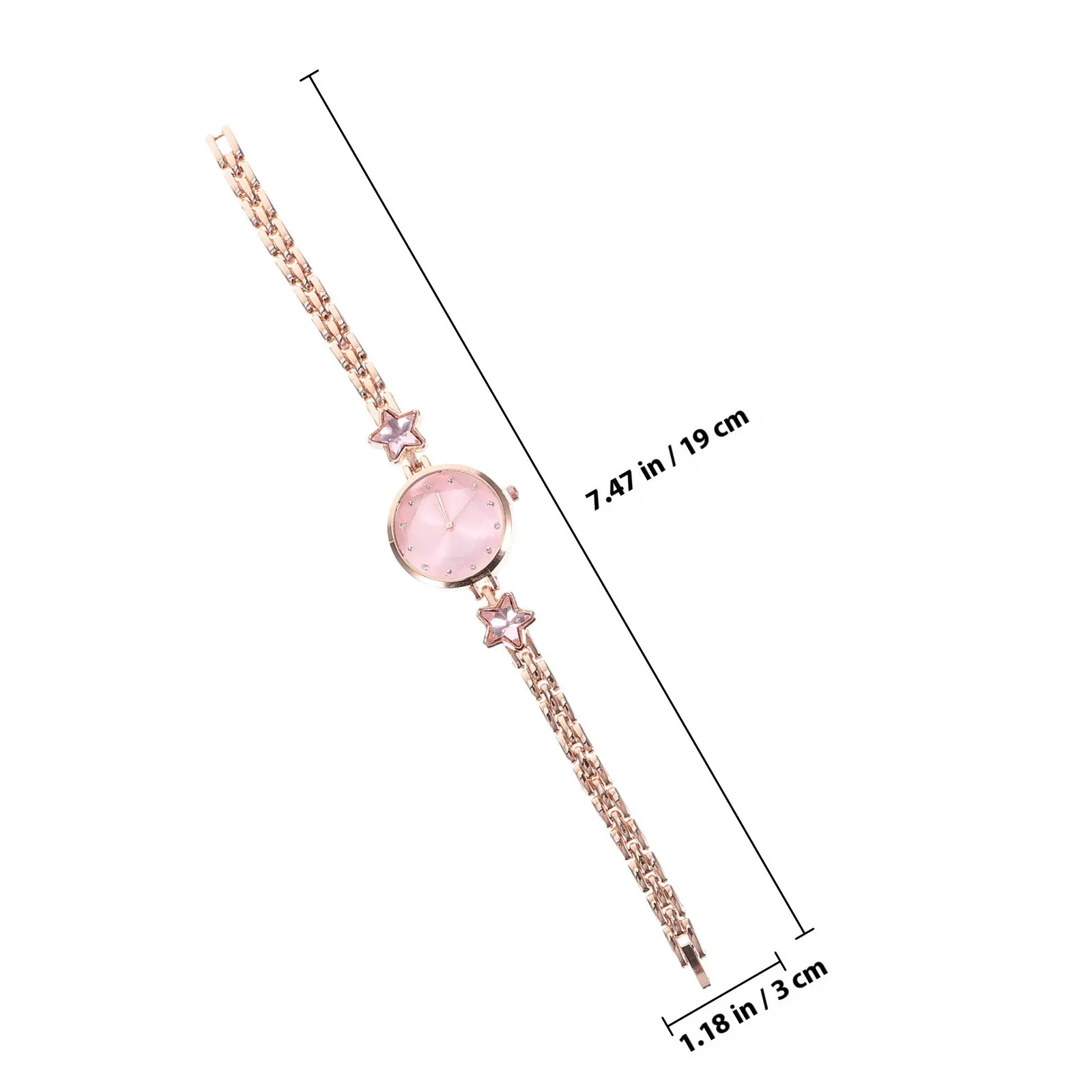 Women's Fashion Rhinestone Star Quartz Watch Premium Alloy Band Delicate Wrist Decoration for Birthday Gift Chic Stylish