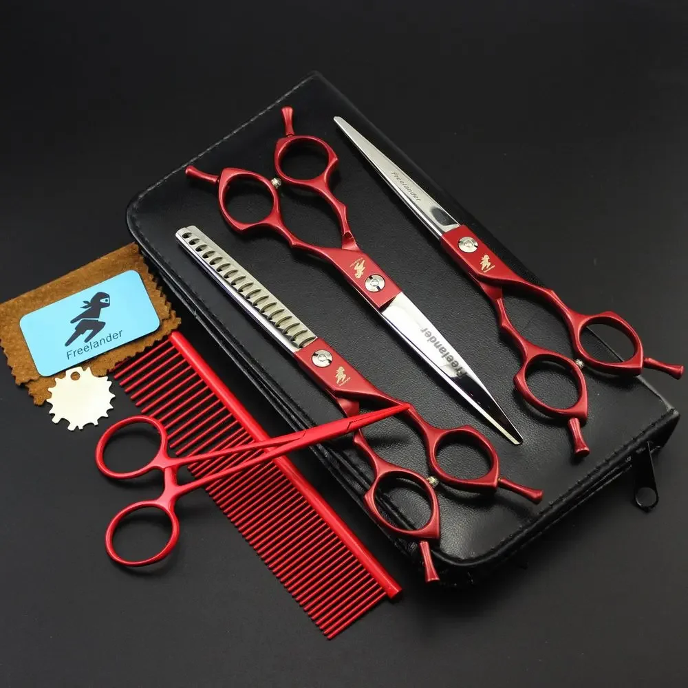 

6/6.5 Inch Pet Dogs Grooming Scissors Stainless Steel Cat Hair Thinning Shear Sharp Edge Scissors for Dogs Barber Cutting Tool