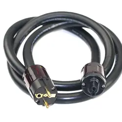 Ultra cost-effective Moster PowerLine 400 Signature Edition 7N pure Copper EU Plug hifi Audio power cable 8-figure tail plug