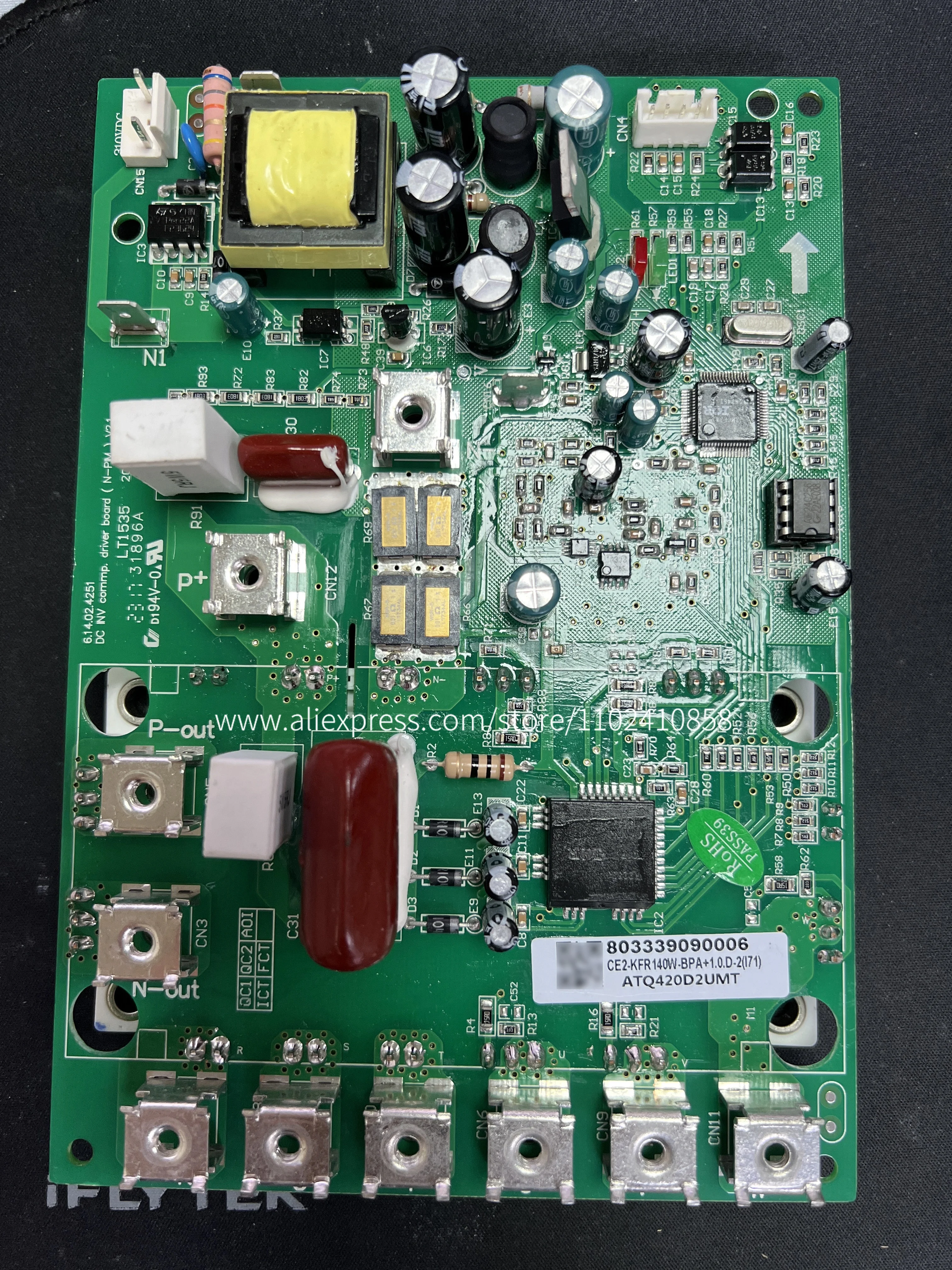 803339090006 Placa PCB LT1535 para unidad de aire acondicionado tipo Split CHlGO VRF CE2-KFR140W-BPA, Placa de control de compresor Inverter DC INV