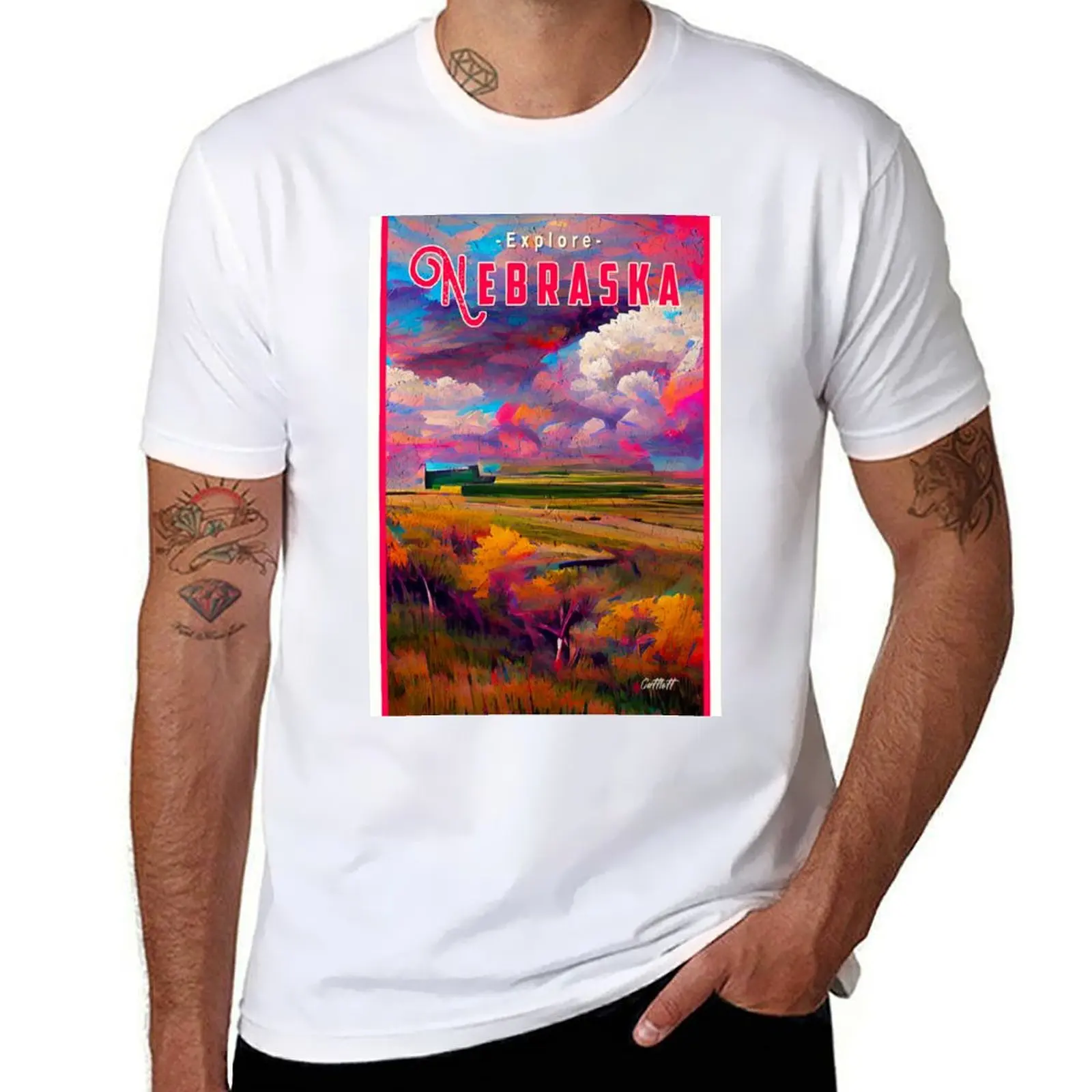 Pretty Travel Nebraska T-Shirt t shirt men 100% cotton luxury brand t shirt man cotton t shirts cotton 100% T-Shirt
