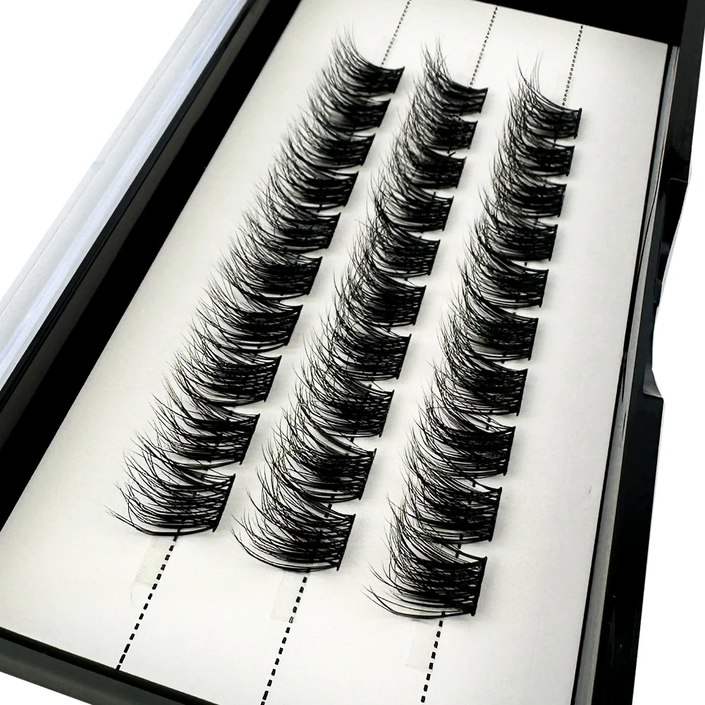 NEUE 5D Flauschige Nerzwimpern 3 Reihen Natürliche Wimpernverlängerung 3D Russische Einzelwimpern-Cluster Make-up-Tools Wimpern Cilia – Detail 20