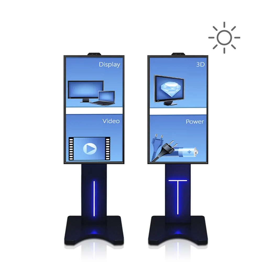 55 Inch Newly Designed Ads Player LCD Advertising Display Digital Signage Floor Stand Highlight Screen Advertising Machine