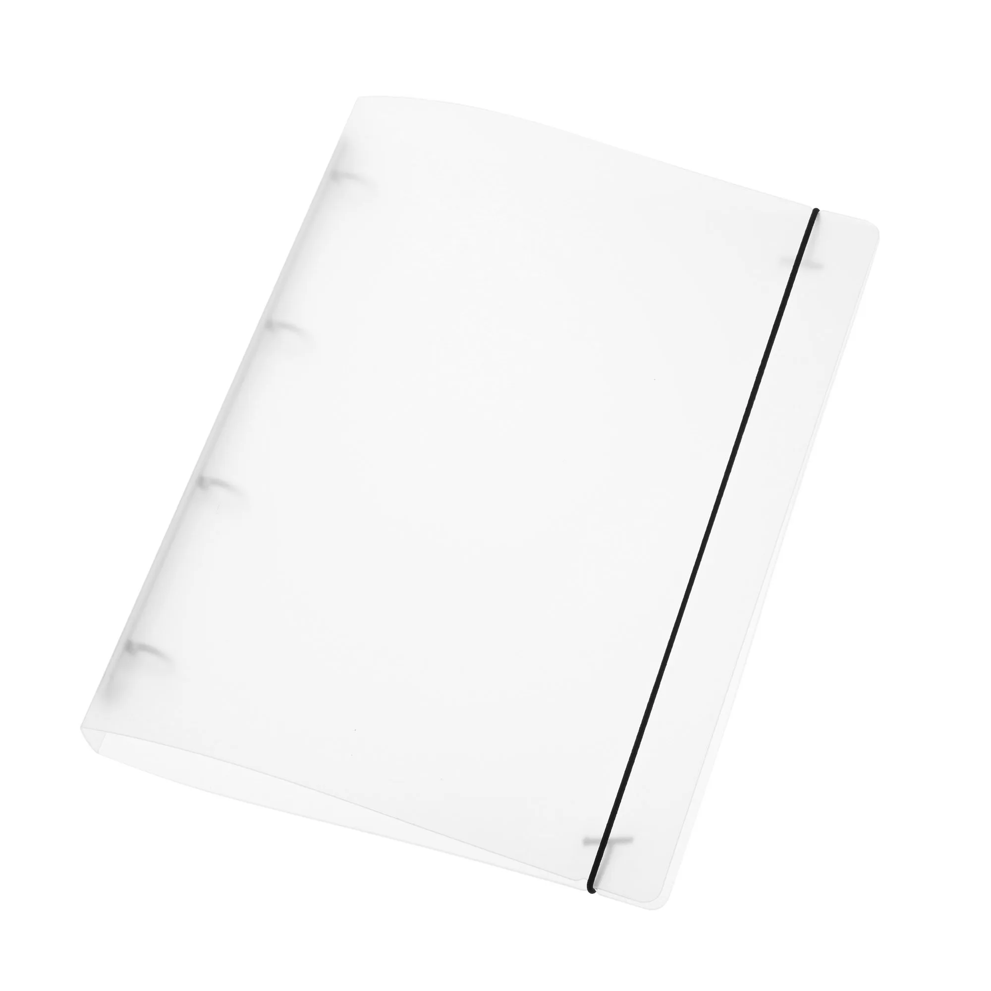 Imagem -05 - Fosco Translúcido Cinta Binder Notepad Portátil Capa Elástica Presente de Papel Página A4b5a5a6 Furos 1pc pp