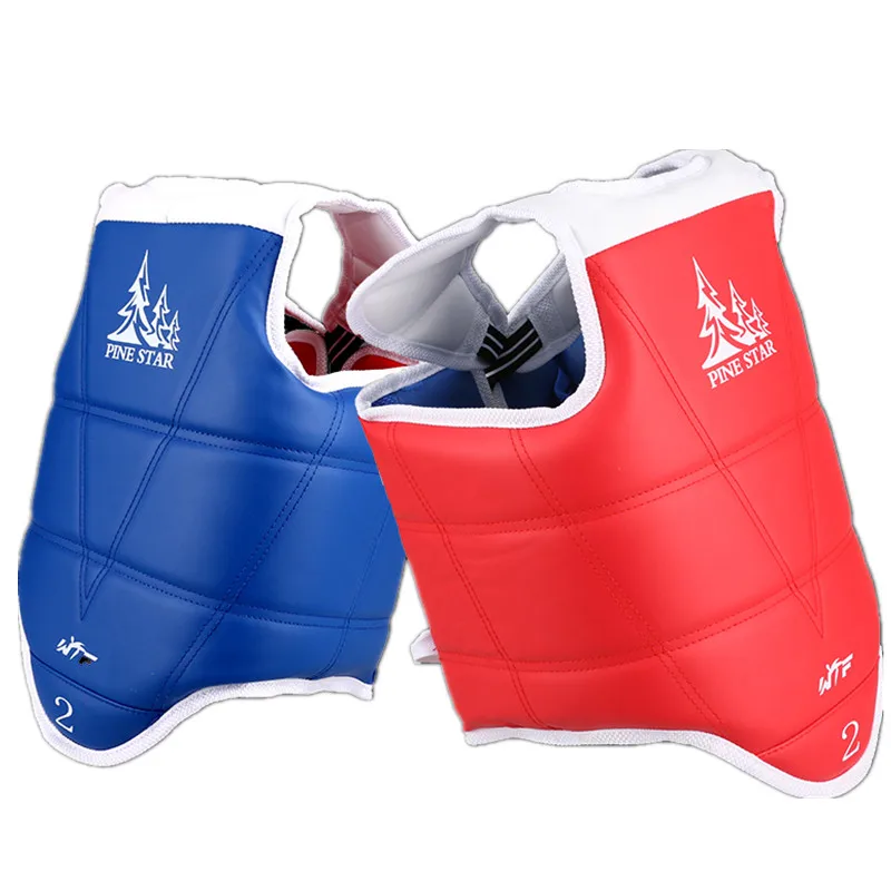 Traditional Taekwondo Chest Guard Kids Men Women Student Red Blue Karate Tae Kwon Do Protectors WTF Approved Vest Supporters TKD