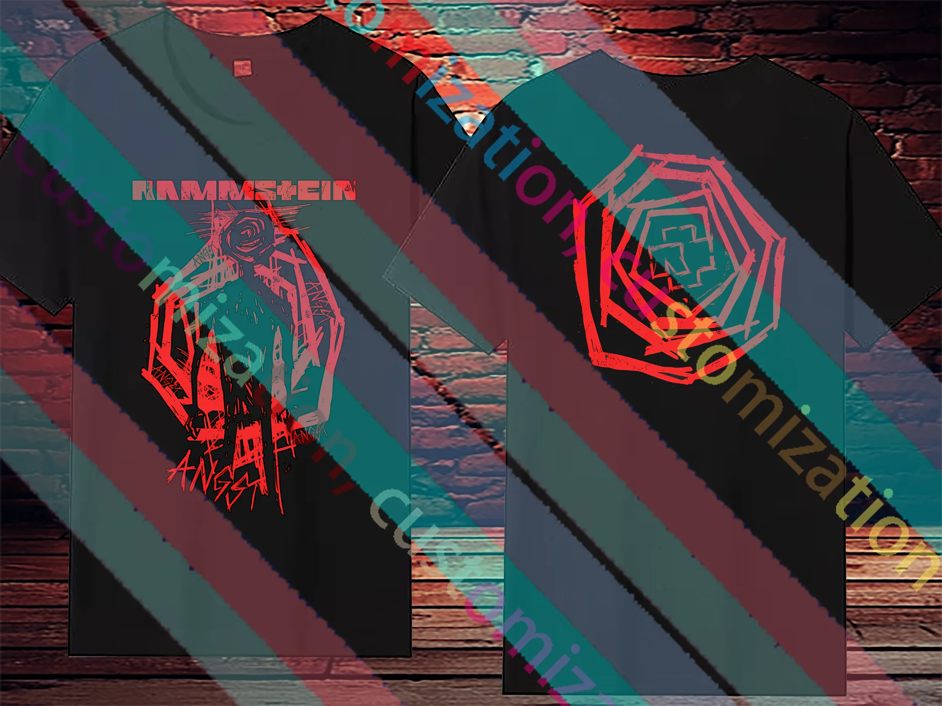 Летняя футболка для 2200, дышащие топы из чистого хлопка, футболка для любителей музыки Rammstains, подходит как футболка с рисунком для мужчин и женщин Летняя футболка для 2200, дышащие топы из чистого хлопка, футболка для любителей музыки Rammstains, подходит как футболка с рисунком для мужчин и женщин