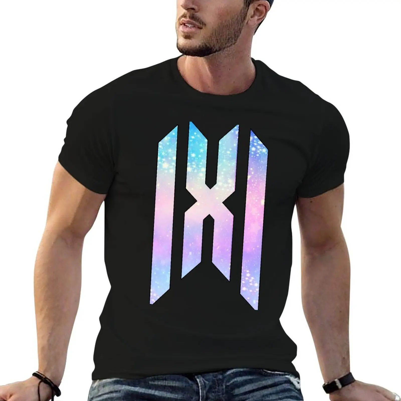 

Monsta X Logo (Pastel Galaxy) T-Shirt man tshirt graphic t shirts for man T-Shirt