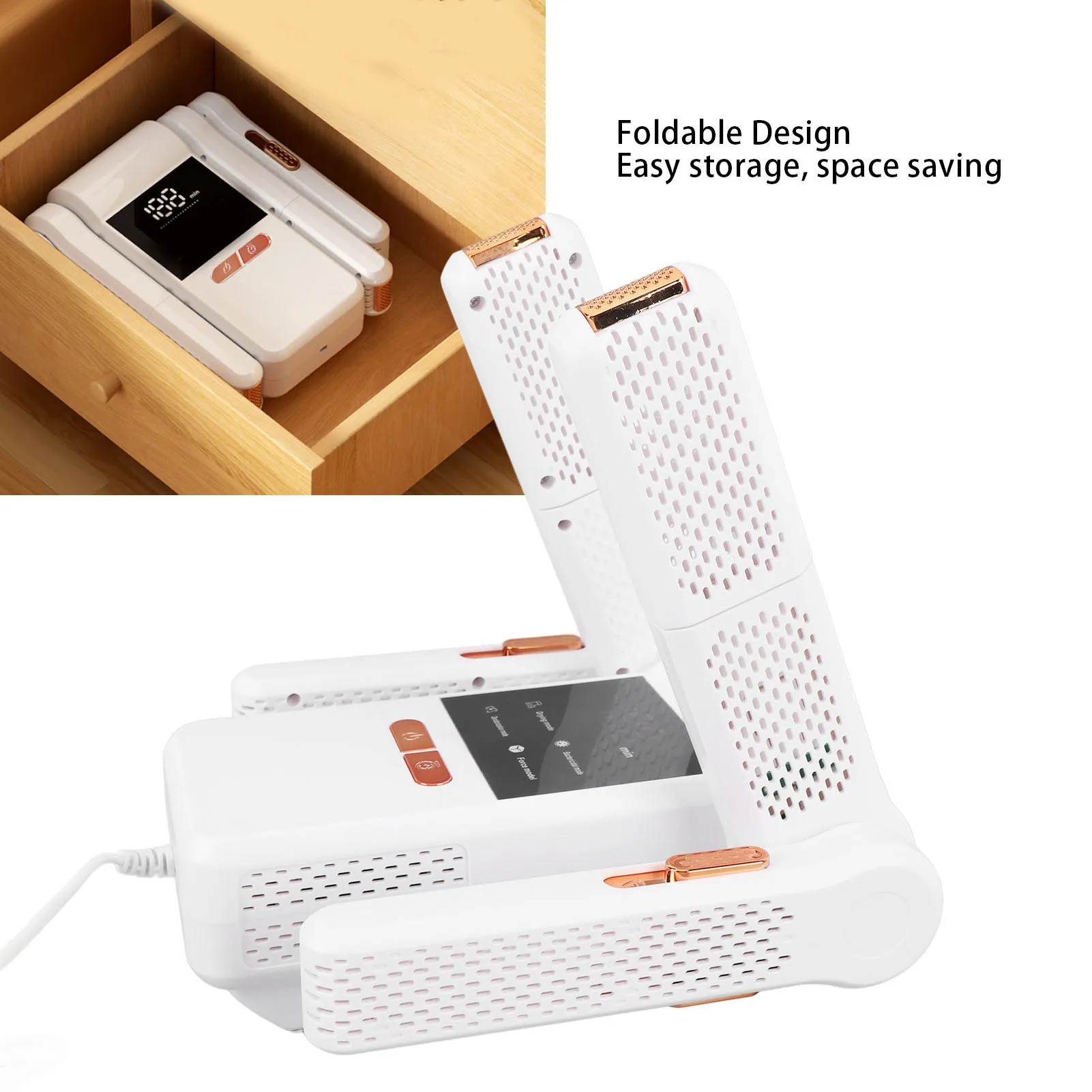 Foldable Shoe Dryer Wet and Dry Quick Drying Electric Shoe Blower for Boots Sneakers Leather Shoes