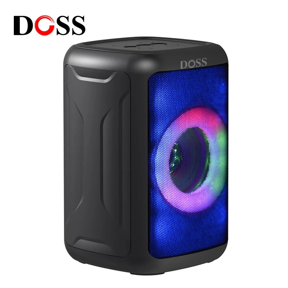 

DOSS Portable Speaker Bluetooth M66 Pro BT 5.2 Outdoor Camping Sound Box 10W Big Sound With Beat-Driven Light Wireless Speakers