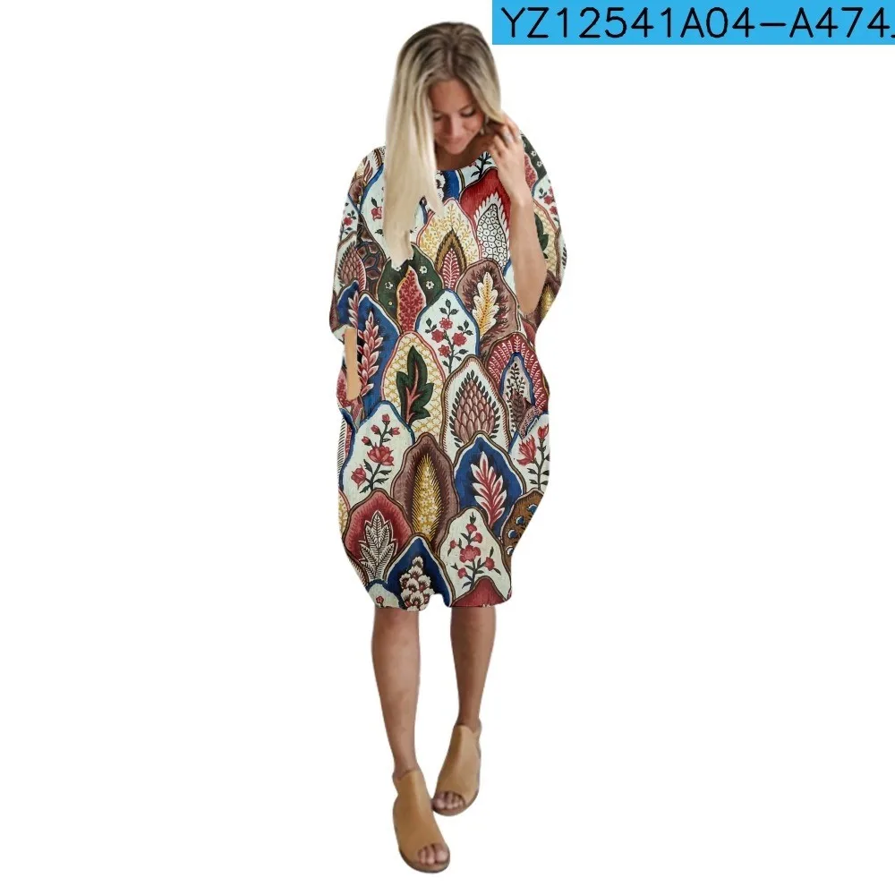 새로운 여성용 루즈핏 프린트 티셔츠 3D 심플 패턴 빈티지 슬레 탑 편안한 통기성 오르트 슬리브 티셔츠