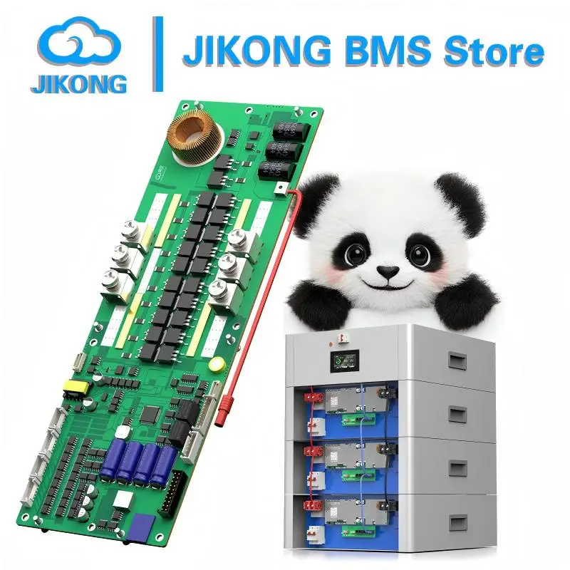 

JKBMS Active Current Balance 1/2A Lifepo4 Li-ion LTO 16S 48V Family Energy Storage for Growatt Deye Etc
