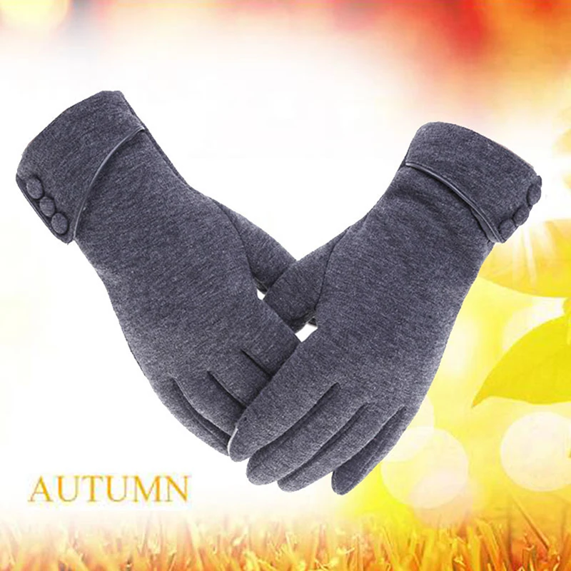 1 paar Outdoor Skifahren Handschuhe Weibliche Herbst Winter Feste Volle Finger Warme Frauen Touchscreen Handschuhe Mode Elegante Damen Fäustlinge