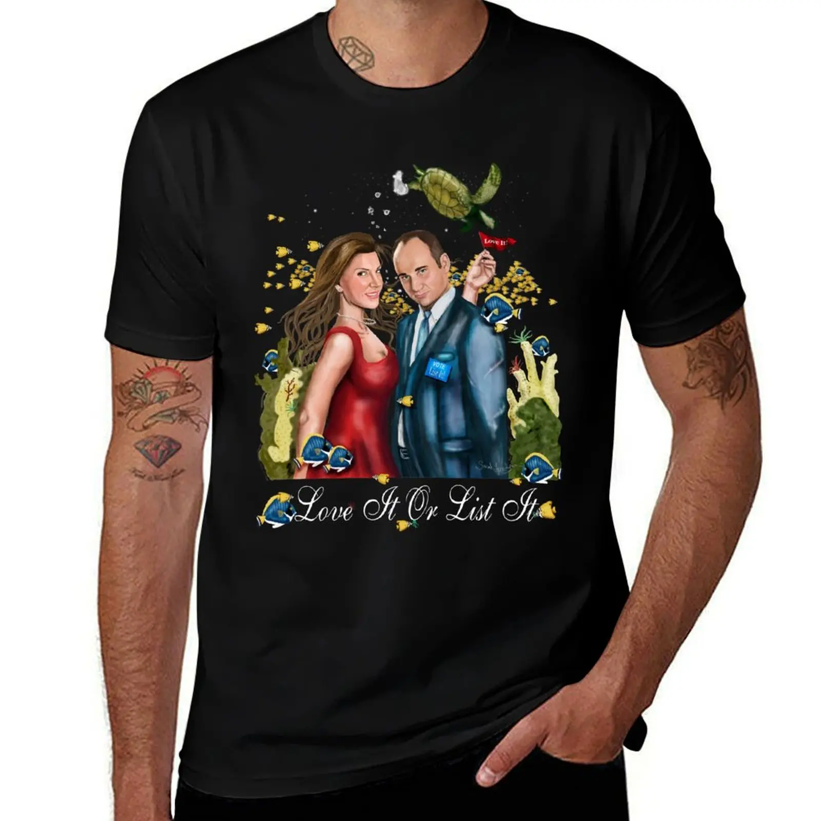 Ocean, Love it or List it? T-Shirt Novelty Graphic Tee Shirt