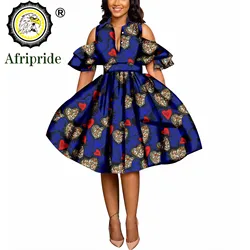 African Print Dresses for Women Ankara Fabric Dashiki Dress Petal Sleeve Party Wedding A-line Dress AFRIPRIDE S1825033