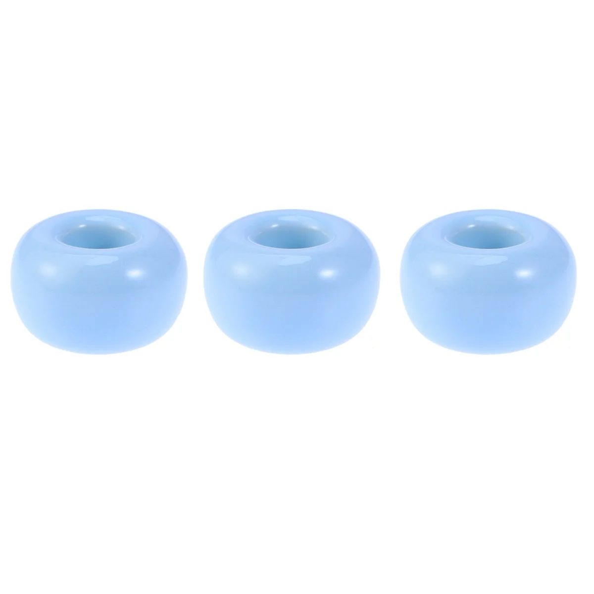 

3Pcs Ceramic Toothbrush Stand Minimalist Round Holder for Bathroom Pen Organizer Easy Clean Dry Toothbrush Base Creative Modern