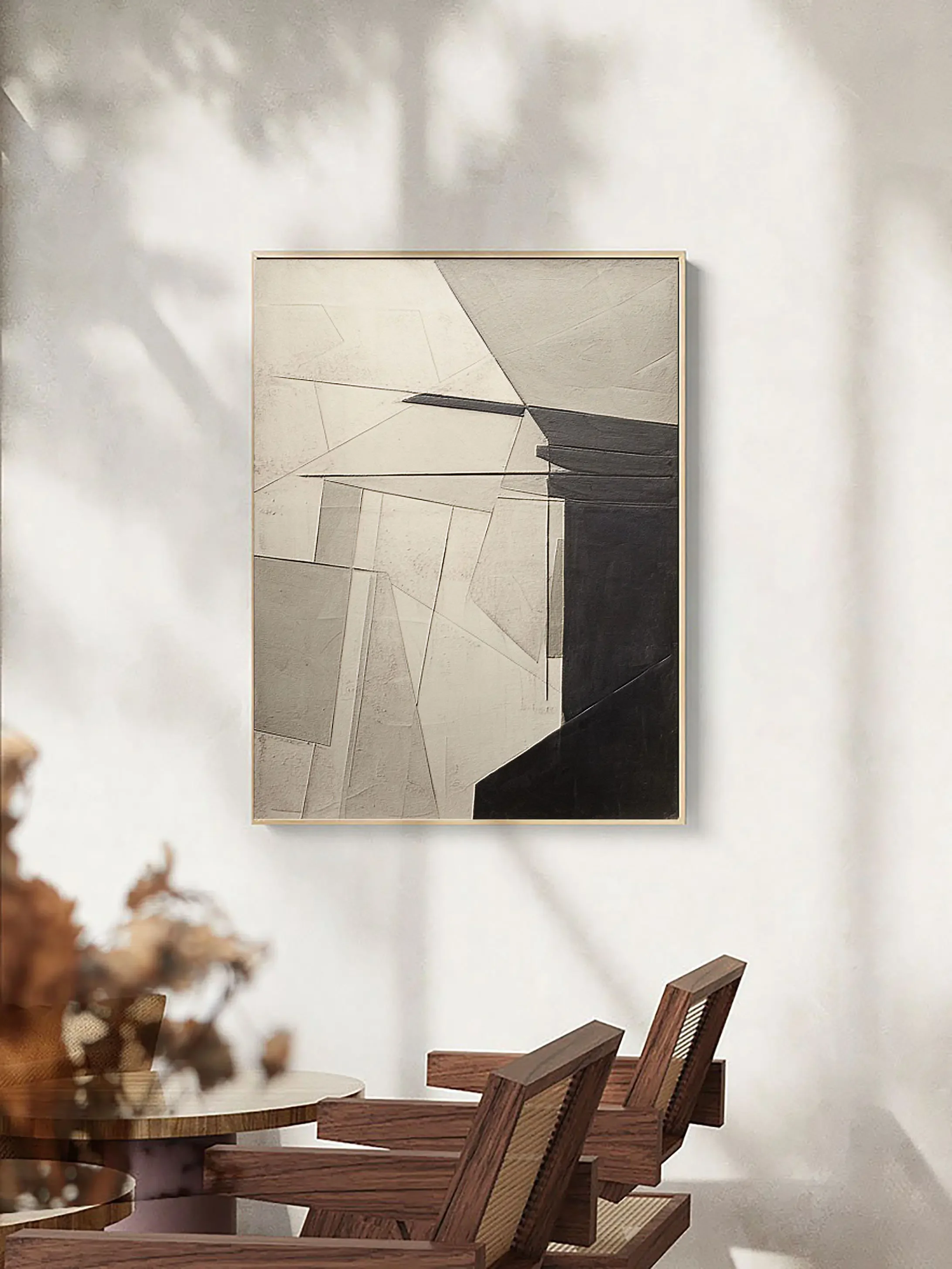 

Large Morden Minimalist Abstract Painting Gray and Beige Original Abstract Painting Gray Textured Wall Art Grey Textured Canvas