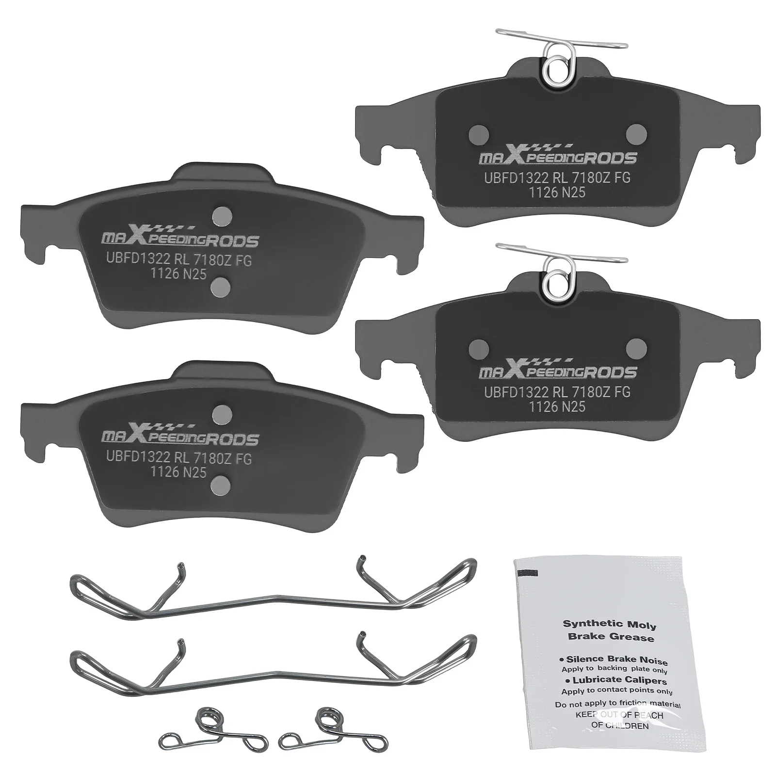 

Rear L&R Ceramic Brake Pads Kit for Volvo C30 C70 S40 V50 2005-2013 D1095