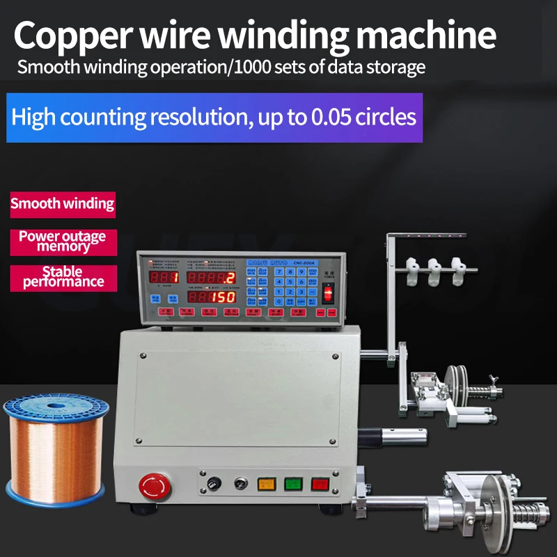 

Fully Automatic Transformer Coil Copper Wire Winding Machine For Winding Enameled Wire And Iron Wire Double Axis Winding Machine