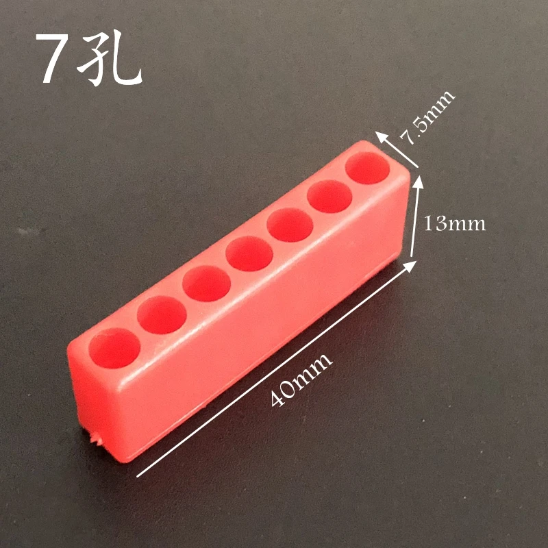 10pcs/set 5-12 Hole for 4mm screw driver bits Hex Shank Screwdriver Bit Holder Plastic Head Storage Case Tool