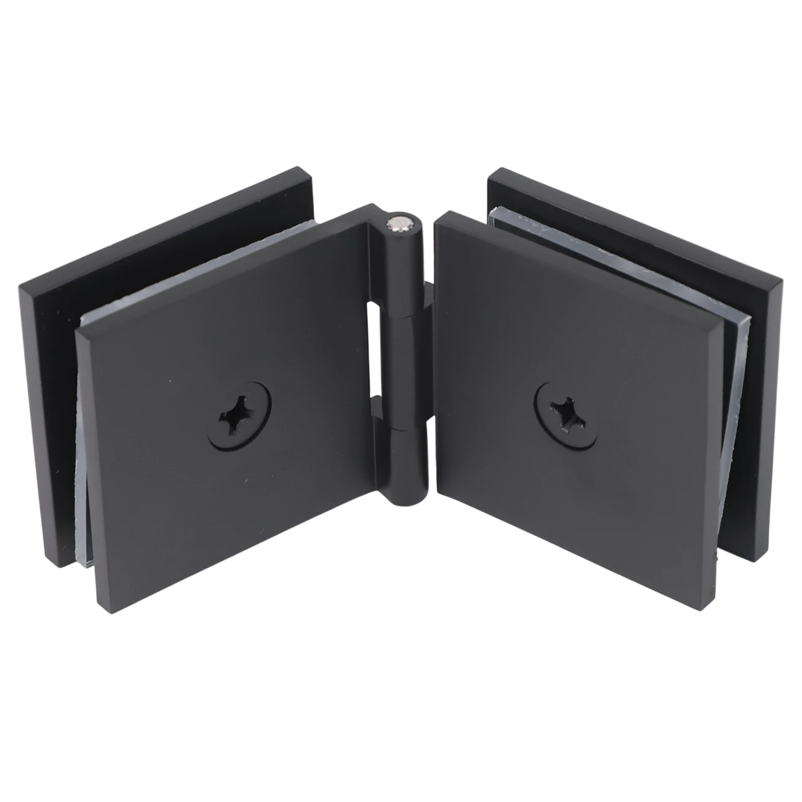DIY Friendly Easy Installation Mounting Hardware Brass Clamp For Glass Glass Clamp Shower Door Hinge 0 Degree Angle