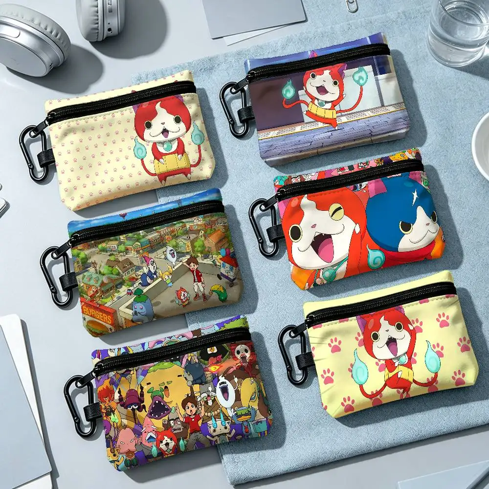 Y-Yo Kai Watchs Fashion Wear-resistant Oxford Cloth Coin Purse Portable Backpack Hanging Card Storage Bag