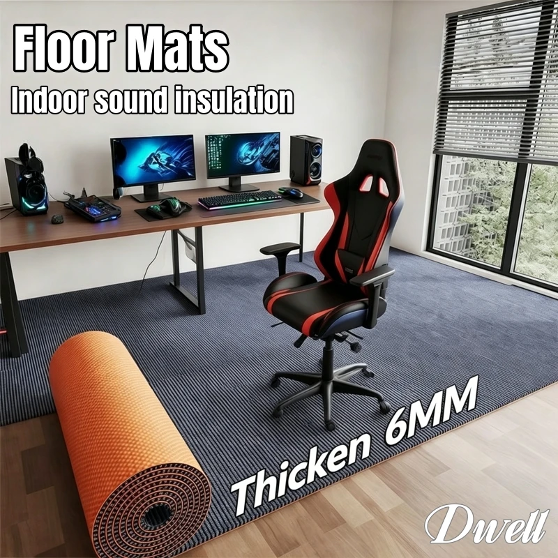 

Non-Slip Sound Absorbing Carpet -thicken Durable Floor Protector for Home Gym, Treadmill, Fitness Equipment & Noise Control