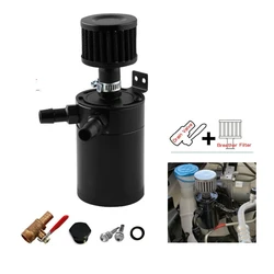 Car Accessories For Car 2-Port Oil Catch Can Reservoir Tank Engine Baffled W/Drain Valve Universal Car With High Quality