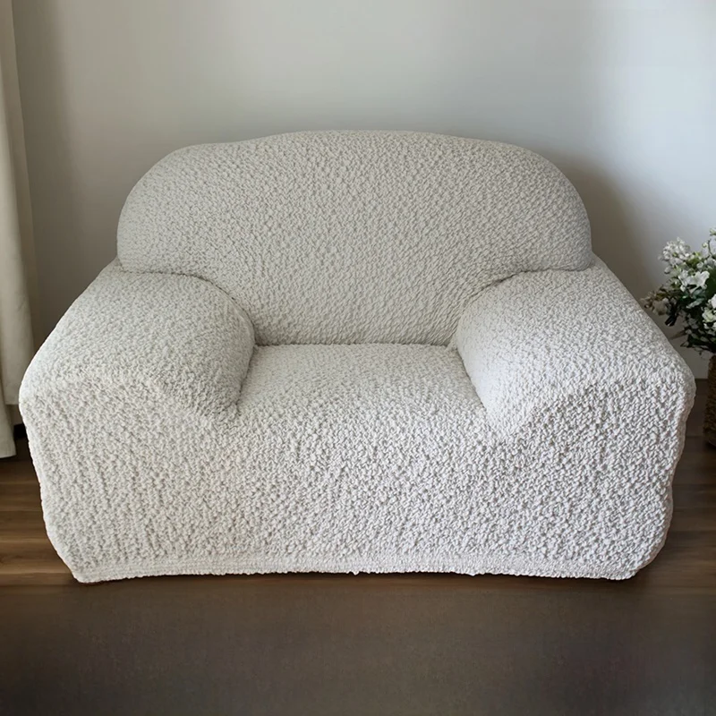 

Thiened Retro Japanese Sle Sofa Cover Full Wrap Nordic Sle Light ey Faion Single Person Couch Dustproof Protector