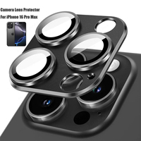 For iPhone 16 Pro Max Camera Lens Protector For iPhone 15 14 13 12 11 Pro Max Mini 16 15 14 Plus Accessories Phone Lens Glass