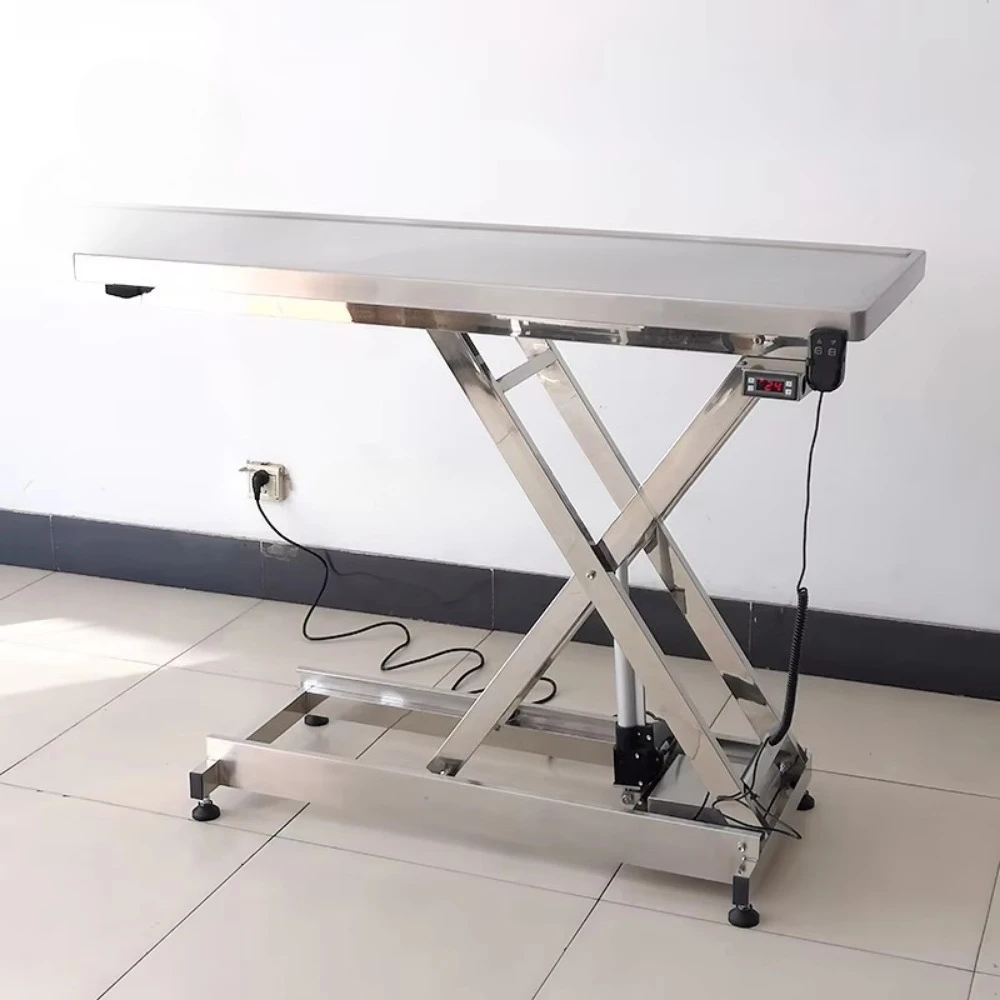veterinary table, veterinary examination table, electric height adjustment 304 stainless steel table, pet medical equipment