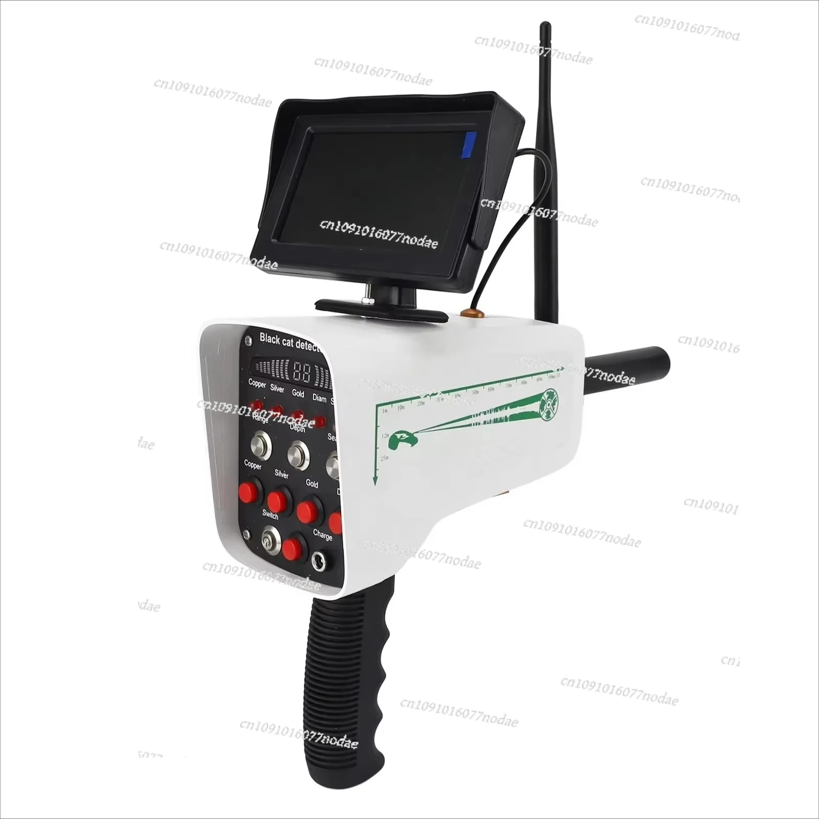 

New Product 30m in Depth 1000M Range Black Cat Detector A8 LCD Display Professional Long Range Metal Locator