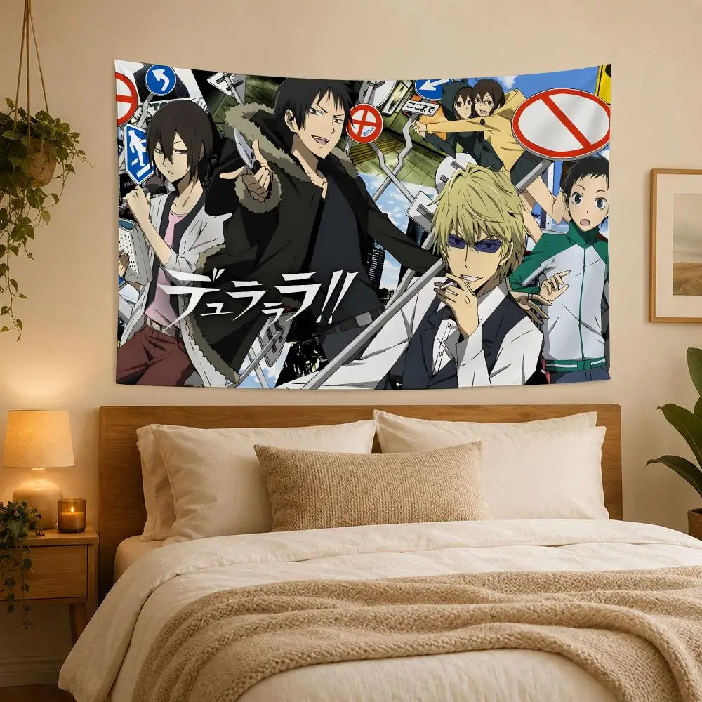 Durarara!! Tapestry House Bedroom Living Bar Garden Microfiber Decoration Background