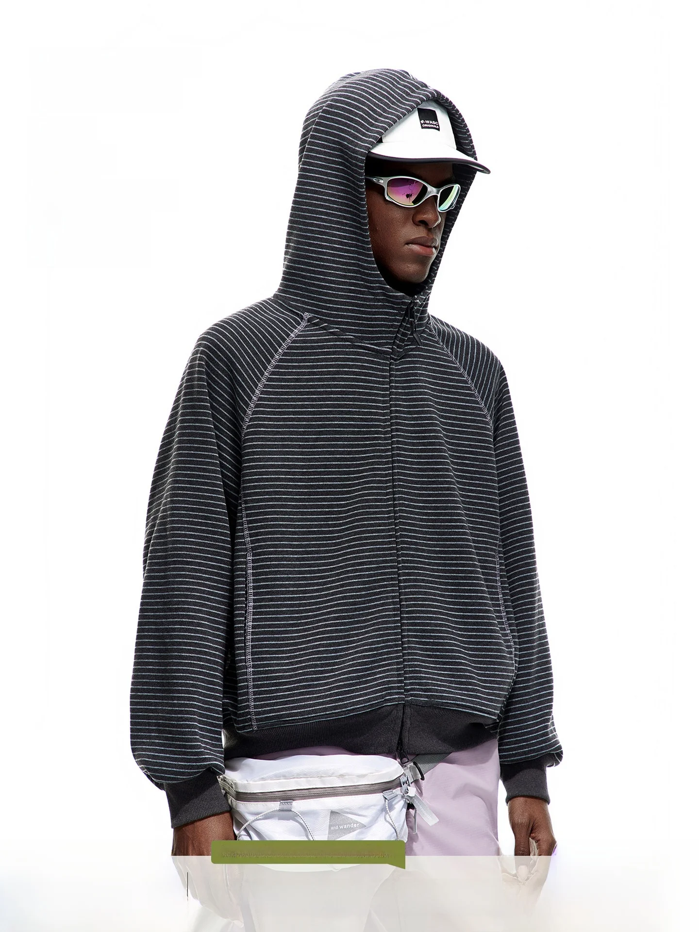 American Style Zipper Hoodie Cardigan Men's 2026 Autumn New Couple Stripes Sports Jacket Loose Fit Casual Long Sleeve