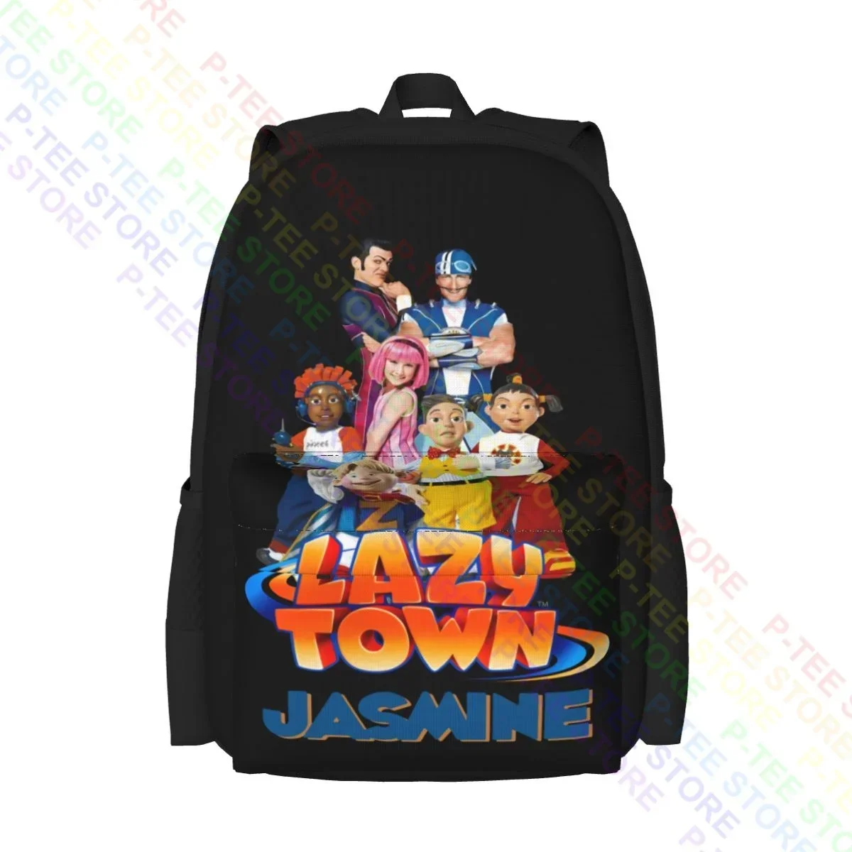 Lazy Town Stephanie Sportacus Large Capacity Backpack Travel Shoe Bag Personalised Large Capacity