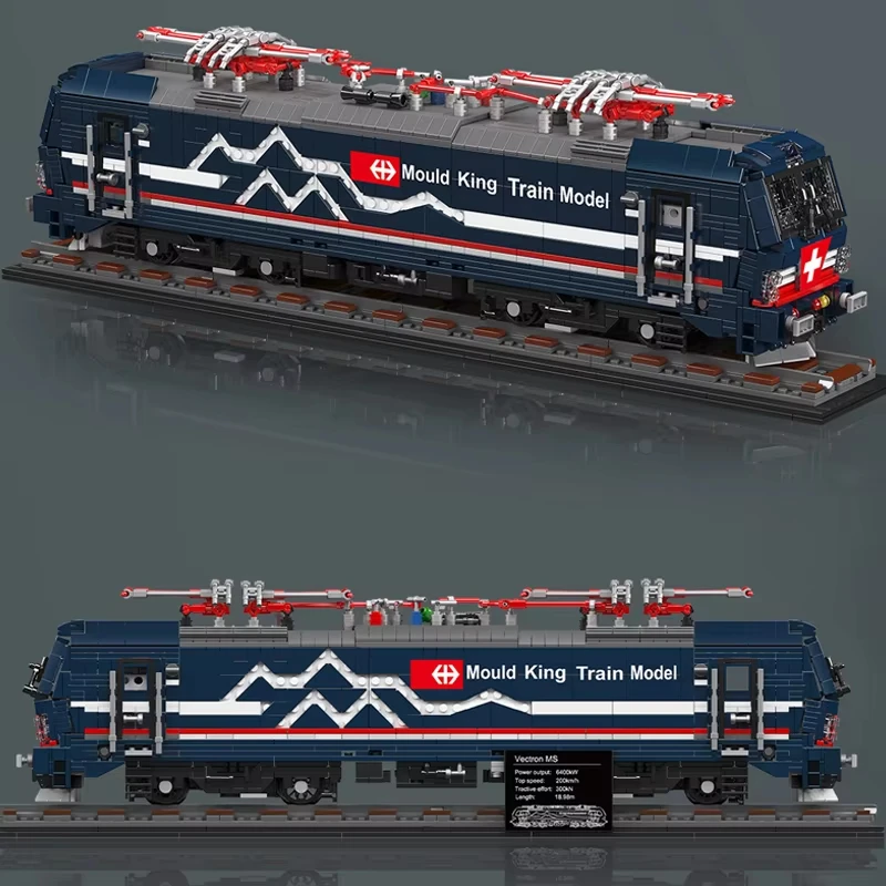 3072 قطعة فيكتورون MS التقنية قطار قاطرة كهربائي اللبنات التحكم عن بعد لعبة قطار البضائع لجمع هدايا الأطفال #4