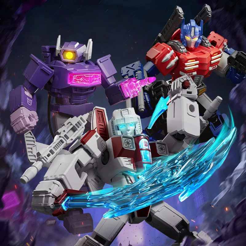 ブロキーズ変身オプティマスプライムメガトロンスタースクリームショックウェーブビューファインダーアクションフィギュアモデル組み立ておもちゃブラインドボックスギフト