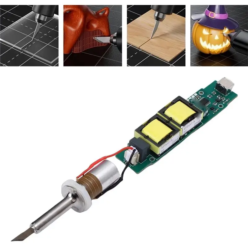 TFTP-Ultrasonic Cutter Transducer With Driver Module 40Khz Transducer Blade With Drive Module For 3D Prints Wood