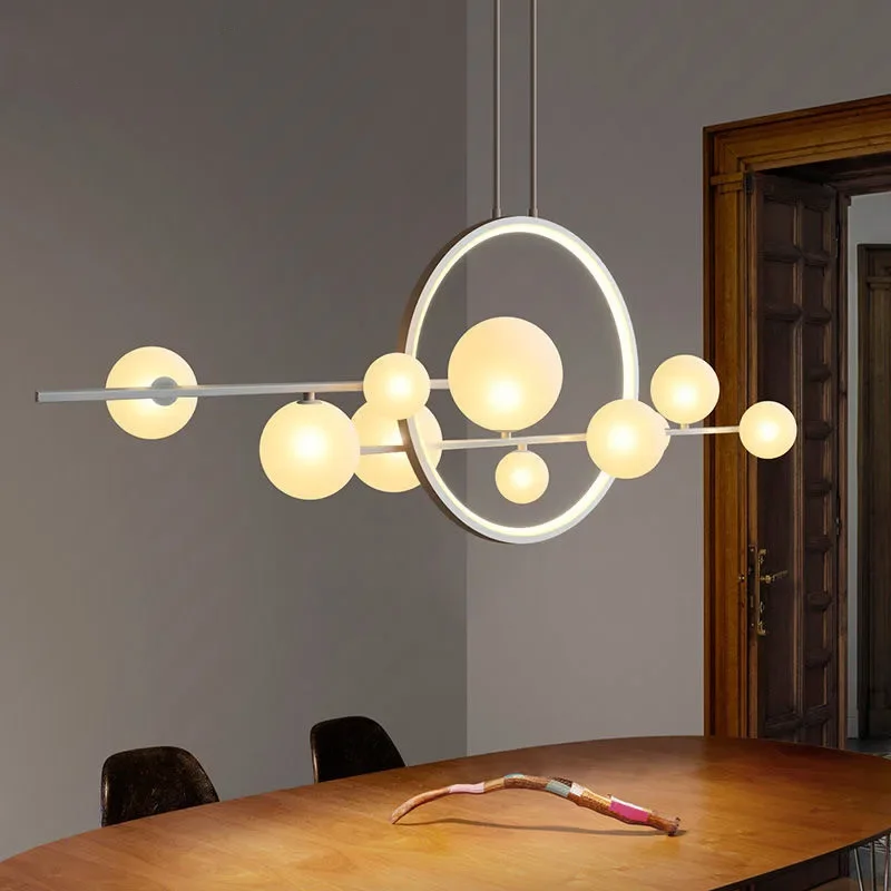 Nordic LED G9 lampadario a soffitto a bolle di vetro moderno sala da pranzo lampade a sospensione cucina Bar creativo decorazioni per la casa illuminazione a sospensione