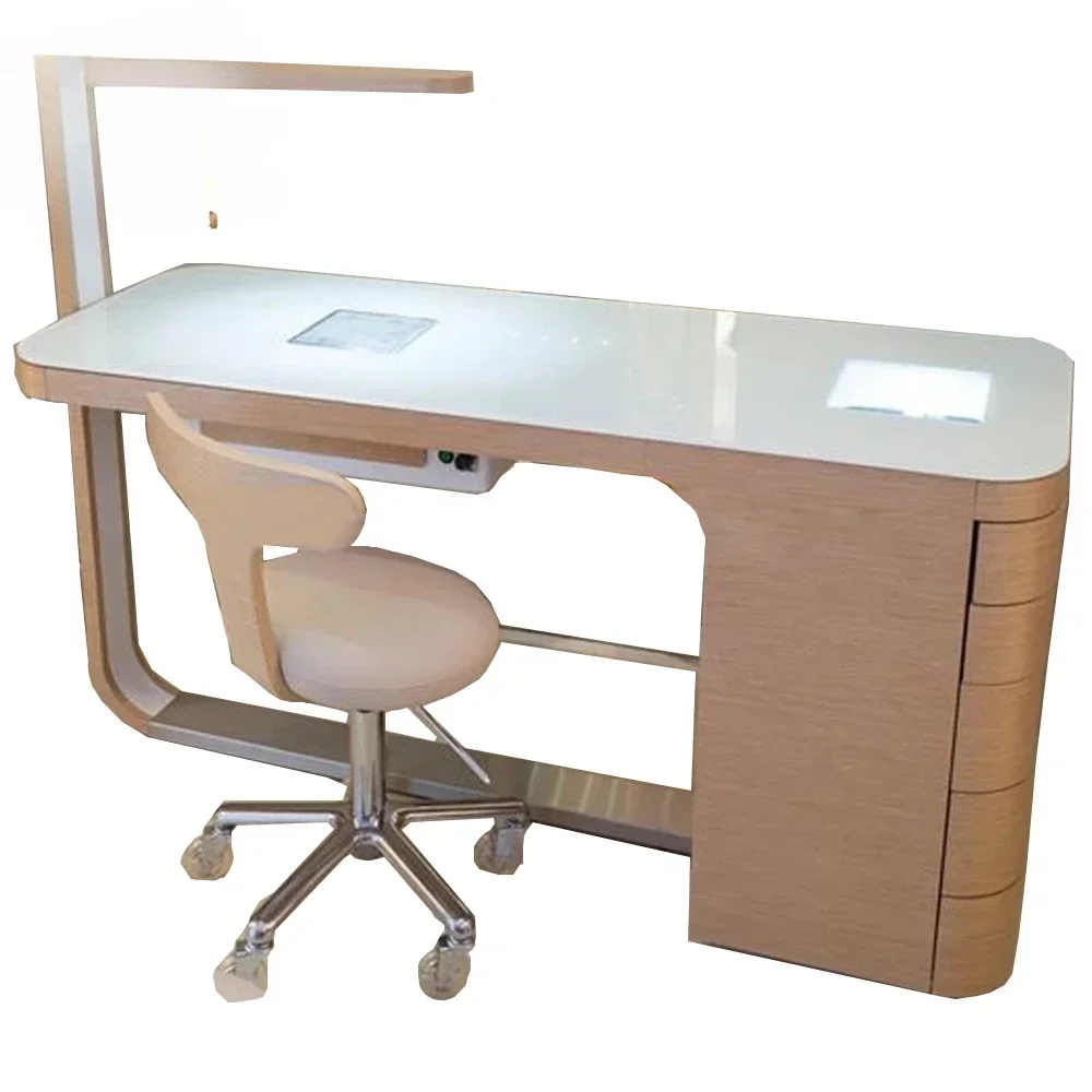 

-Hot Sale Modern Special Business Design Nail Salon Furniture Manicure Table Wholesale light luxury