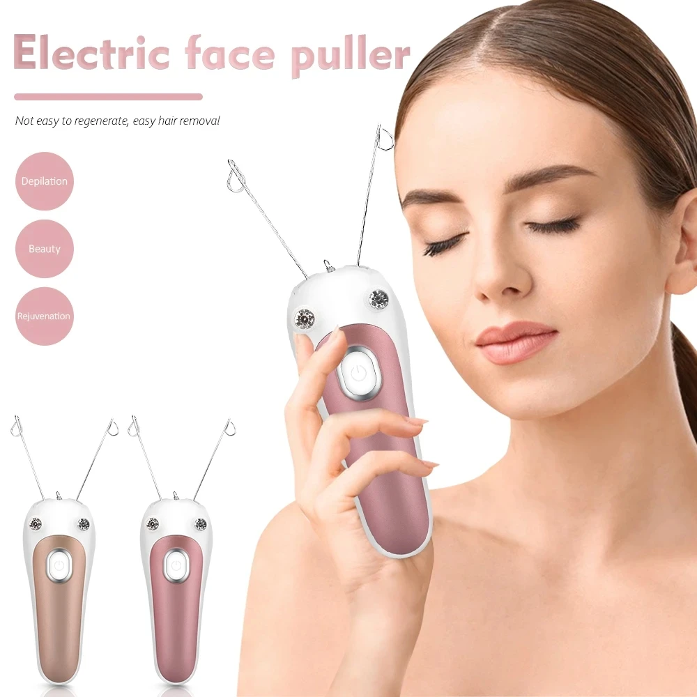 SPESHE Electric Cotton Thread Face Epilator Threading Facial Hair Removal Body Face Fine Hair Remover Women Beauty Device