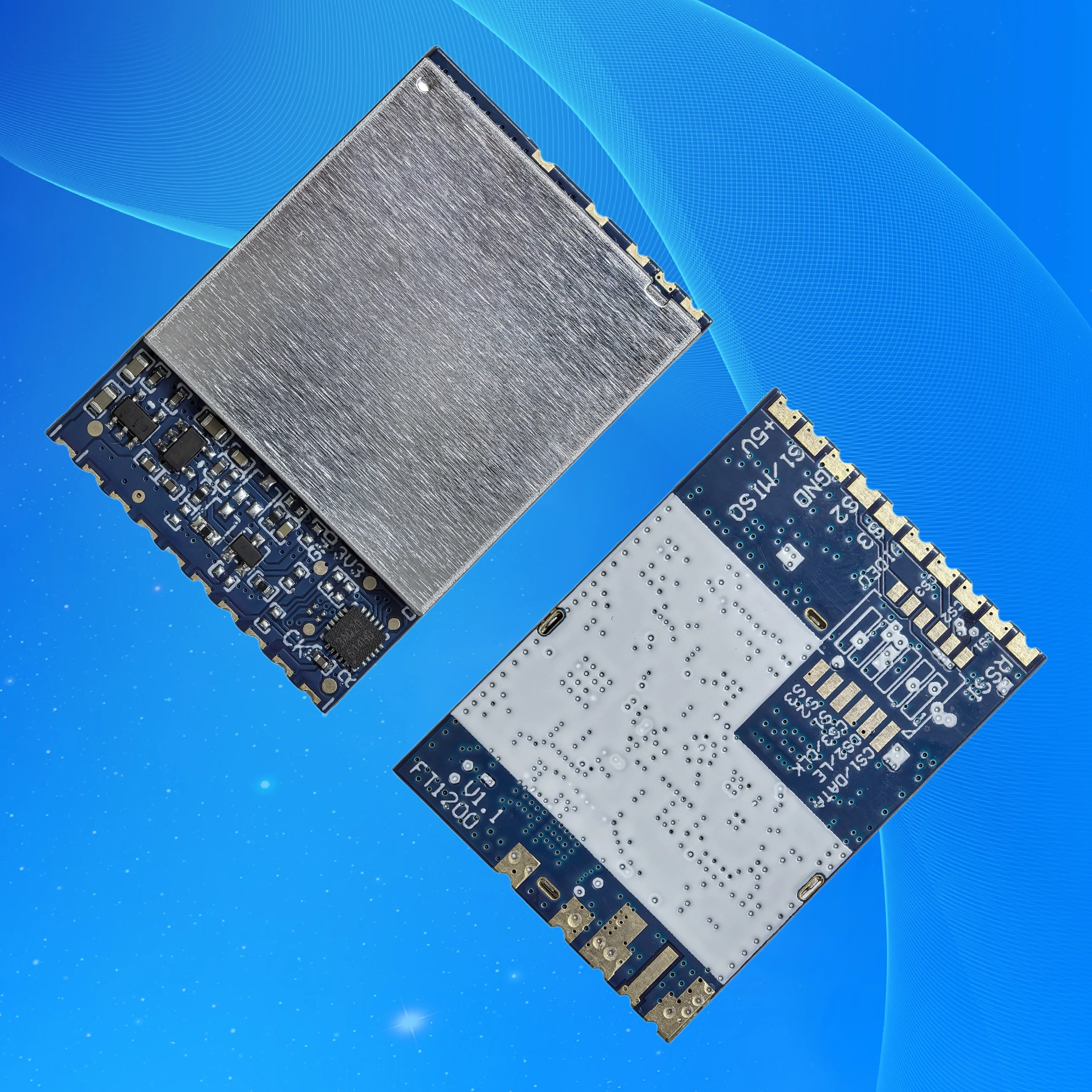 جهاز استقبال فيديو Flyto FT1200 1.2G/1.3G/1.7G/2.2G VRX 64CH تناظري FPV كشف إشارة RSSI قوي للغاية