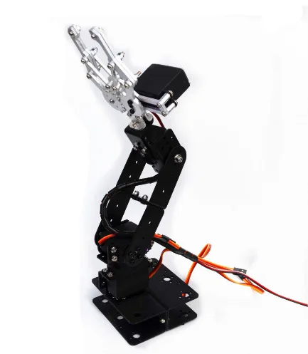 Aluminum alloy 4 degrees of freedom robotic arm, manipulator, steering gear bracket mechanical claws