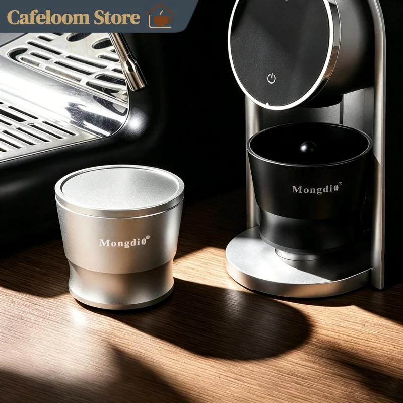 Mongdio Coffee Dosing Cup Aluminum Alloy Espresso Pour Over Dosing Funnel Espresso Machine Accessories Home Coffee Brewing